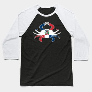 Dominican Republic Crab Baseball T-Shirt